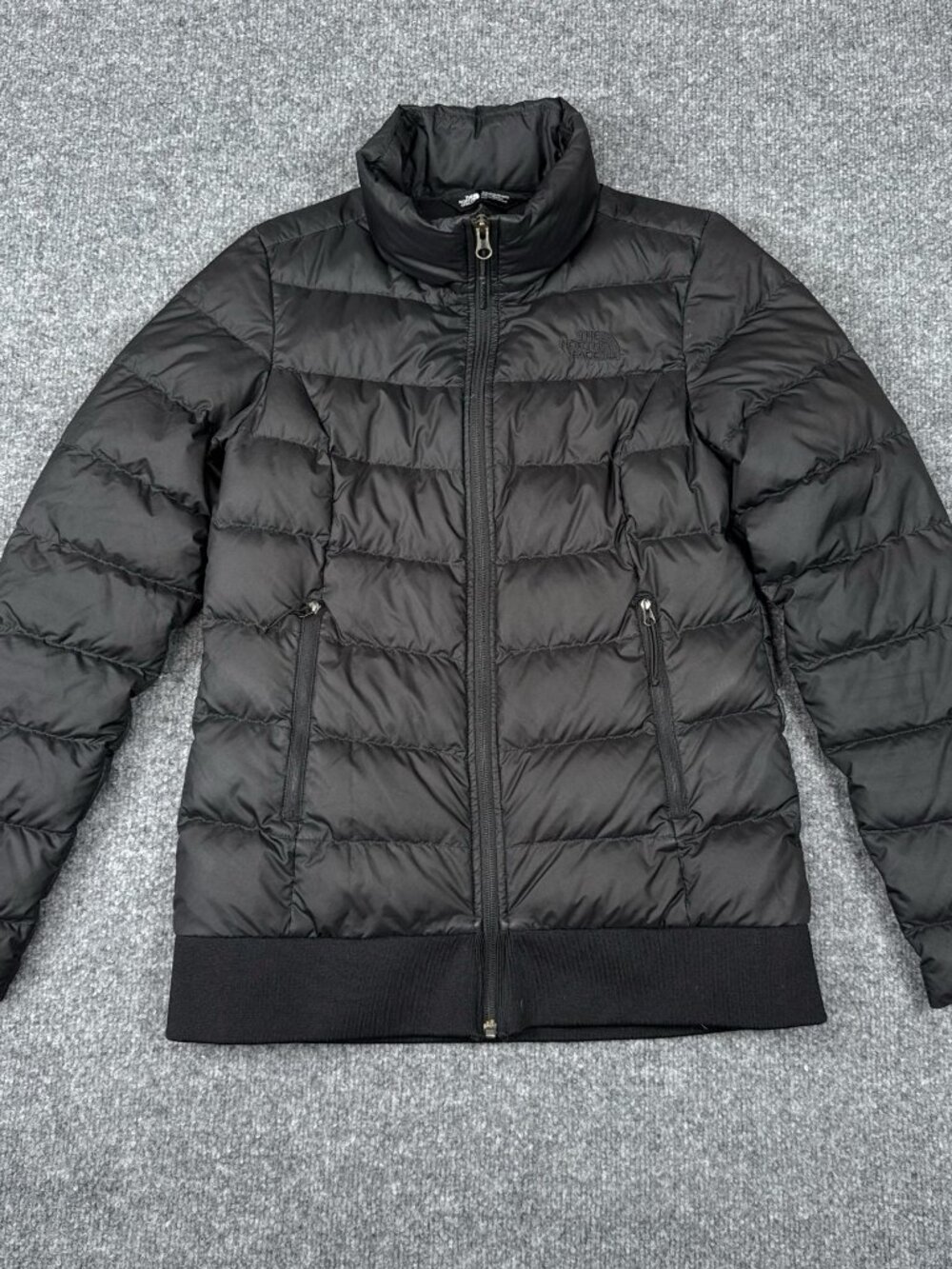 The North Face 550 Down Puffer Jacket Women's Small Black Quilted